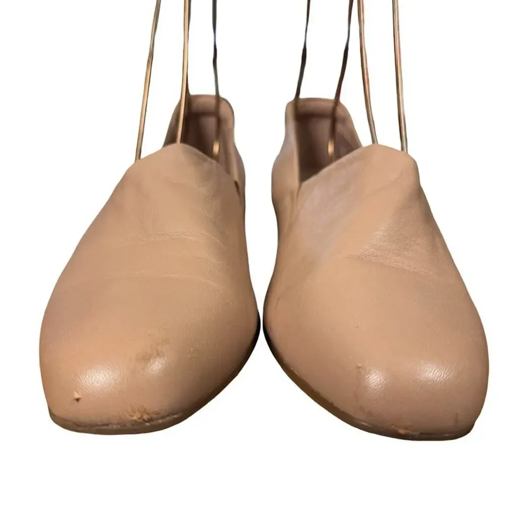Clarks Juliet Palm Blush Pink Leather Loafers Slip On Block Low Heel Shoes 8.5